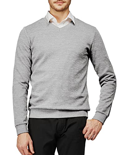 H2H Mens Casual Slim Fit Pullover Sweaters Knitted Tops Lightweight Longsleeve Basic Designed2