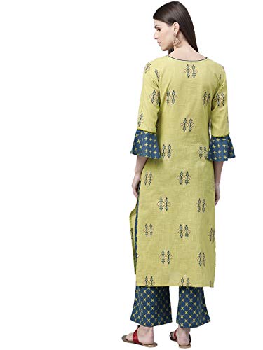 Image of Vaamsi Women's Cotton Regular Palazzo Set