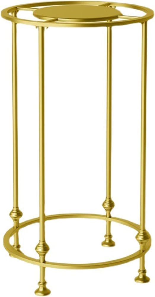 FGXHHS Freestanding Round Metal Clothing Rack with Top Shelf, Ideal for Retail Stores and Home Use