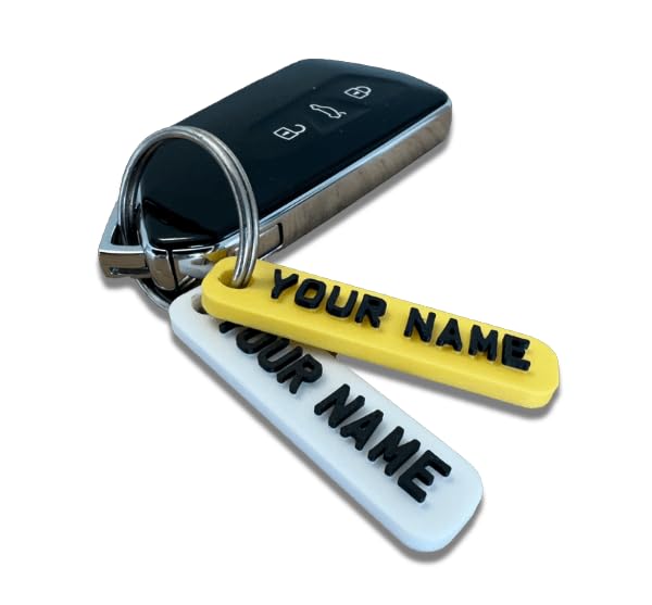 Generic Personalised Car Reg Keyring Add Your Name or Registration, Mini  Number Plate Key Fob