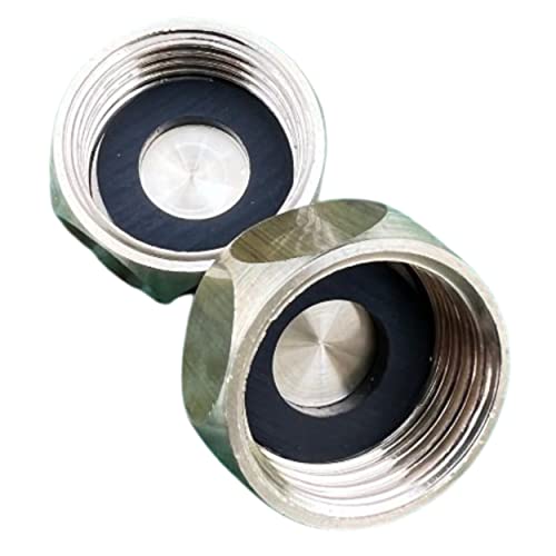 BYMEO, Bouchon Radiateur/Bouchon Laiton Femelle [15/21 = 1/2] Ideal Robinet Radiateur - Lave vaisselle - lave linge/Raccord De Plomberie qualité professionnel fourni avec 2 joints épais renforcer Cover