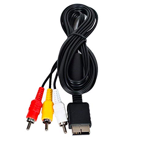 EVORETRO AV Video Playstation Cable Cord for compatible for PS1 2 3 TV Game (6 Feet)