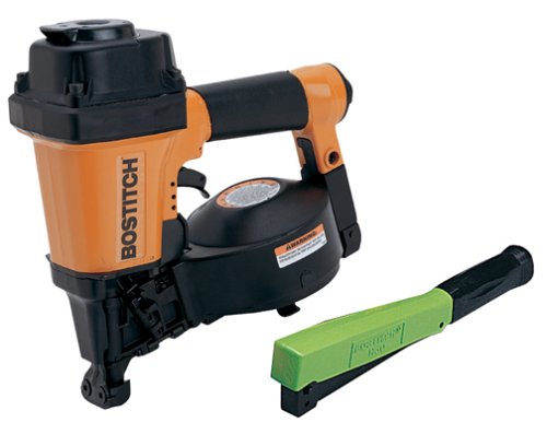 BOSTITCH RN45B-1H30 Coil Roofing Nailer with Free Hammer Stapler