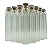 Shxstore 25ml Small Mini Glass Bottles Sample Jars with Cork Stoppers for Art Crafts 0.86 inch Diameter x 3.7 inches Tall, Pack of 20