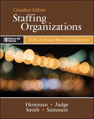 Staffing Organizations 0070948291 Book Cover
