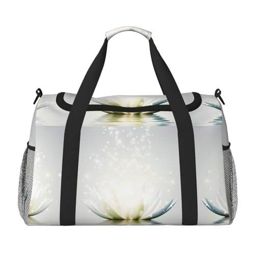 Bolsa de viaje impermeable Lotus Petals con diseño plegable para playa y entrenamientos