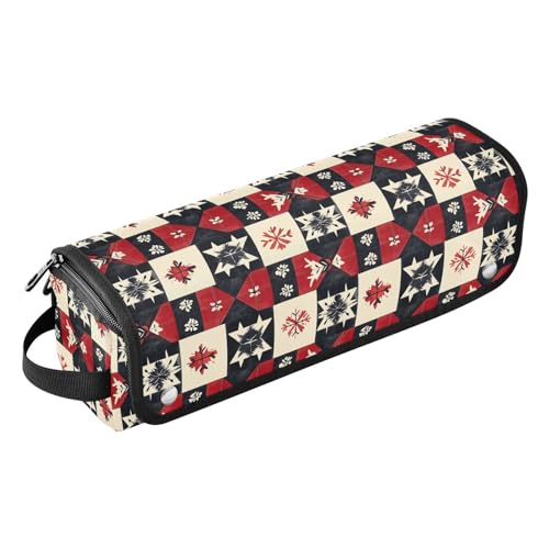 Bolsa Organizadora de Viaje Patchwork para Herramientas de Cabello con Aislante Térmico Resistente para Planchas, Rizadores, Cepillos y Accesorios miniatura 1