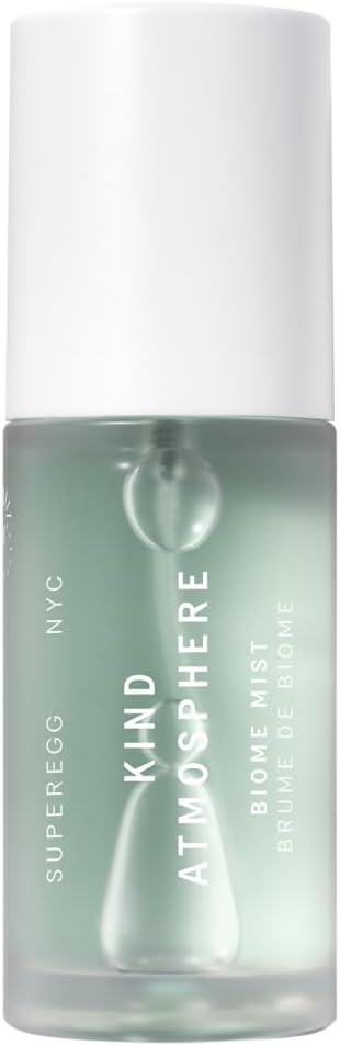 SUPEREGG Kind Atmosphere Biome Mist: for a Fresh, revitalized Complexion. Daily Defense Essence Mist with Centella Asiatica, Cicaria™, White Water Lily. 30 ML / 1 FL OZ