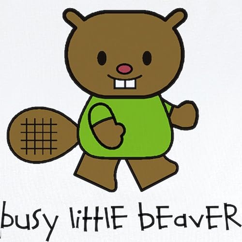 CafePress Busy Little Beaver Infant Bodysuit Cute Infant Bodysuit Baby Romper2