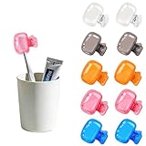 10 Pack Travel Toothbrush Covers, Universal Hygienic Caps with Ventilation Holes – Reusable Dust-Proof Protector for Electric & Manual Brushes, Family & Travel Essentials (Multi-Color)
