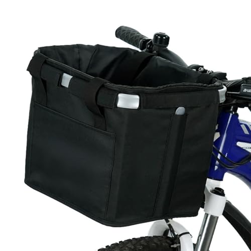 Diurwur®Fahrradkorb vorne wasserdicht Fahrrad Lenkerkorb Abnehmbarer Tragekorb Klein Einkaufskorb Picknickkorb Fahrradkorb faltbar Lenkerkorb mit Fahrrad Zubehör