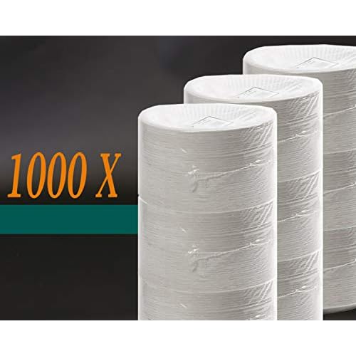 Top - Platos de papel (23 cm, 1000 unidades), color blanco