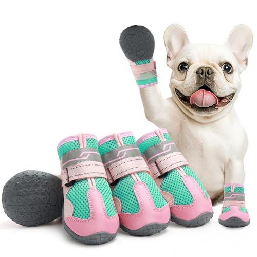 Dog Shoes for Medium Dogs, Large Dog Boots for Winter Snow, Hot P...
