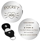 Pocket Hug Token Long Distance Best Friend Gift Graduation Gifts for Her Him Friendship Gift for Women Men Easter Gifts for Female Friends Birthday Farewell Present for Women Thinking of You
