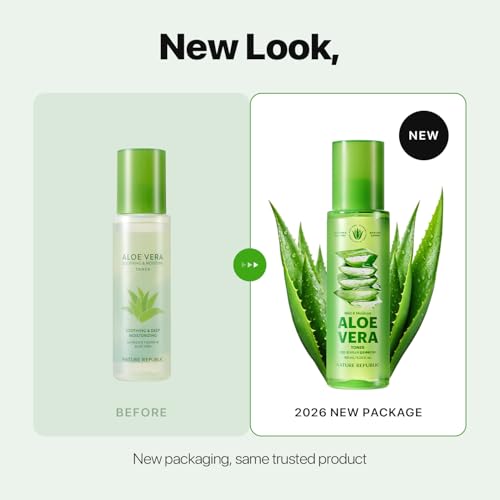 Image of Nature Republic Mild & Moisture Aloe Vera Toner (5.24 Fl Oz)