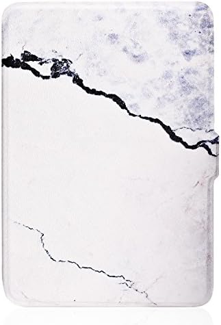 leminimo Slimfit Smart Marble Case for Old Version Kindle Paperwhite with Auto Sleep/Wake for Amazon Kindle Paperwhite (Fits 2012, 2013, 2015, 2016 Versions with Built-in Light) (White Marble)