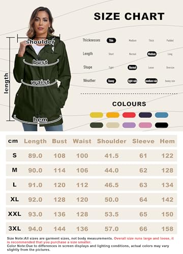 Veste d'extérieur de randonnée femme trench imperméable et long à capuche - 3