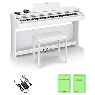 Casio AP-270WE 88keys Blanc piano numérique Clavier électronique 18 W 1417 mm 432 mm 821 mm 36,6 kg USB Type B - Les Beatles, Paul McCartney, John Lennon, RIngo Starr, George Harrison