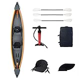 ★ canoa de kayak inflable para tres personas, fácil de explorar lagos, ríos y costas