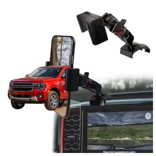 Batdiary 2025 2026 Ranger Vent Phone Mount for 2024 2025 2026 Ford Ranger Accessories | Aluminum Telescopic Air Vent Phone Holder |Thick Case Friendly Car Mount for iPhone 16/15 Pro Max, Galaxy S24
