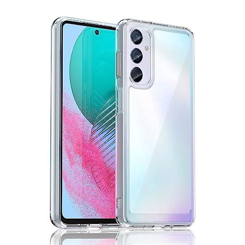 Dabuu Funda para Samsung Galaxy M54 5G, Ultra Slim Suave PC & TPU Bumper Carcasa, Antichoque Anti-Arañazosa Antigolpes Protector Case Cover - Transparente