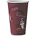 SOLO Cup Company 316SI Bistro Design Hot Drink Cups, Paper, 16oz, Maroon, 20 Packs of 50 (Case of 1000)