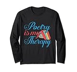 Poetry Is My Therapy Poema Poeta Regalo Manga Larga
