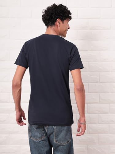 Image of Bewakoof Men's Cotton Jersey Graphic Print Regular Fit Half Sleeve Round Neck T-Shirt | Tshirt for Man | Tshirt for Men Cotton | Tshirts for Men Stylish | Casual Wear | Street Wear