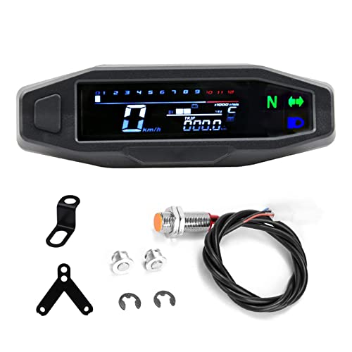 Shkalacar Tachimetro Digitale per Moto con Display LCD