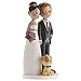 dekora - Decorazione per Torte di Matrimonio - Figura di Sposi con Cane 16 cm