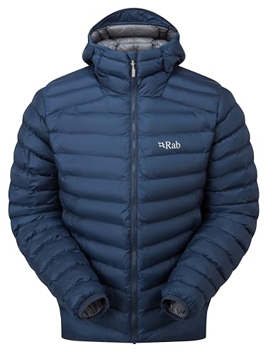 Rab Men's Cirrus Alpine Jacket - Lightweight Insulated Coat for Climbing & Mountaineering - Tempest Blue - X-Large