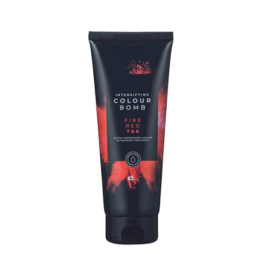 ID Hair Colour Bomb Fire Red 766 - 200 ml Vegan, Parabenfrei, Sulfatfrei, Semipermanent, Rot