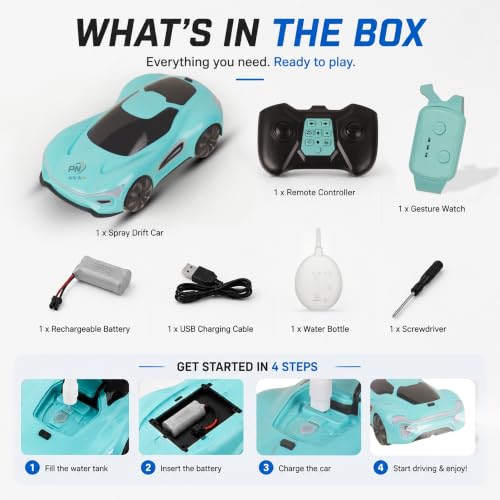 Image of Remote Control Rechargeable Land Rover Toy Car Scale 1:16 Left and Right, Backward and Forward, Front Headlights (RC Gesture Control Sports Car) - Assorted Colour