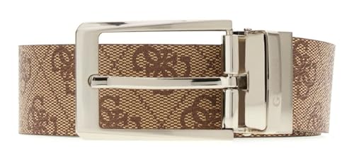 Ceinture Milano en version réversible bicolore beige et brun élégante H35