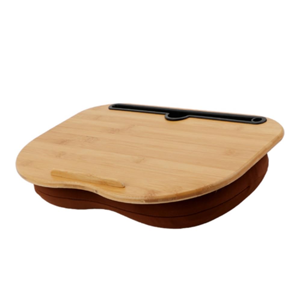 Escritorio de regazo con cojín, piezas de repuesto para soporte para ordenador portátil con ranura para tableta, mesa de cama de ordenador para viajes, soporte para portátiles hasta 14