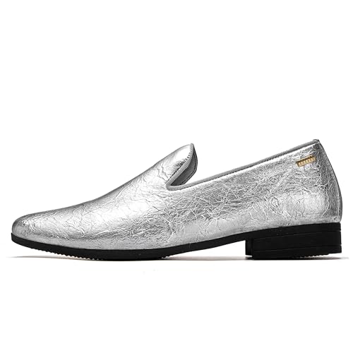 Image of UUBARIS Mens Dress Loafers Tuxedo Suit Slip on Shoes
