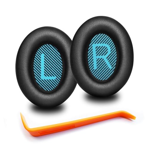 QC35 Ear Pads - Replacement Earpads for Bose QuietComfort 35 II and QC35 Headphones & More(Black)