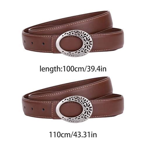 Flower Waist Chain Leather Hollow Buckle Cowgirl Belt For Women Proms Club Party For Jeans Club4