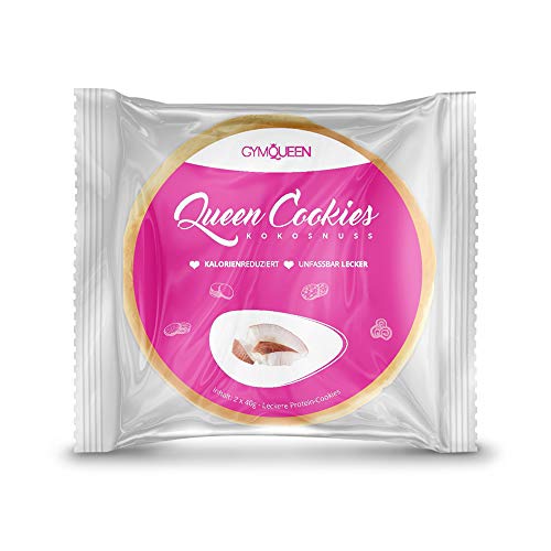 Preisvergleich Produktbild GymQueen Protein Cookies - 80g - Kokosnuss