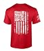 Trenz Shirt Company American Flag 47th President Tshirt American Flag 47th President Dance QR Code Funny Short Sleeve T-Shirt-Red-Large