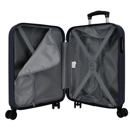 Maleta de mano Roll Road Camboya 40x55x20 azul rígida ABS 37L 5