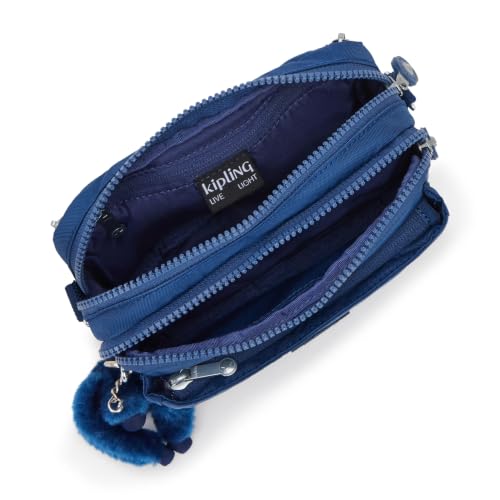 Image of Kipling Women's Abanu Medium Crossbody Bag, Lightweight, Adjustable Nylon Waist Pack with Multi-Compartment Zip Pockets