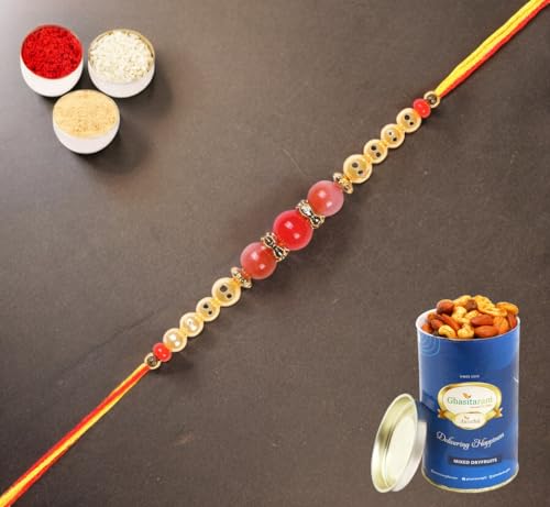 Ghasitaram Gifts Rakhis Online for Brother- 6222 Rakhi Thread 100 GMS hCt[c~bNXʕt