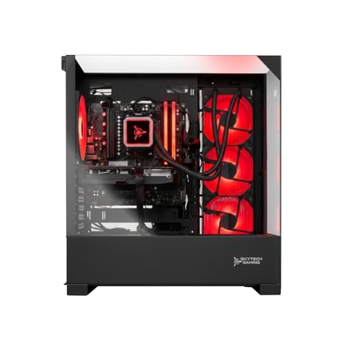 Image of Skytech Gaming Shadow 5 Gaming PC, AMD Ryzen 7 9700X 3.8GHz, NVIDIA RTX 5060 Ti 16GB VRAM, 1TB NVMe SSD, 16GB DDR5 RAM 6000, 750W Gold PSU, 360 ARGB AIO, WI-FI 5, Windows 11, Desktop