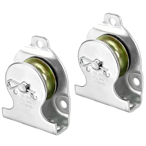 DMZK 2 Piezas Poleas para Cuerda, Polea de Elevación, Poleas con Cojinete de Rodamiento, Polea de Inversión de Grúa de Elevación, Silencioso, para Cuerdas Cable de Acero