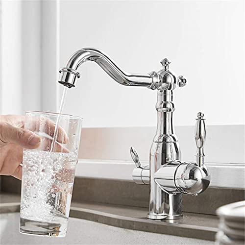Mitigeur 360 pivotant pour filtre à eau potable et robinets cuisine pont monté