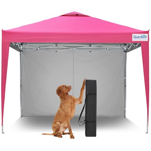 Quictent 10x10 Pop Up Canopy Tent with 1 Sidewall, Instant...