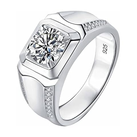 SweetJew Moissanite Men's Wedding Band Ring Cover
