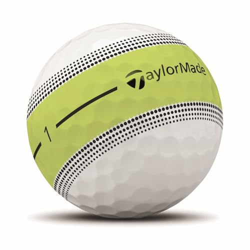 Image of TaylorMade Tour Response Golf Balls, Enhanced 360 ClearPath Alignment, Speed Wrapped Core for Distance and Feel, Pack of 12
