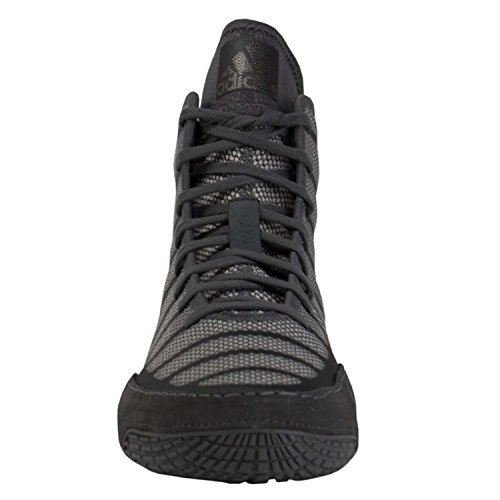 Image of AdiZero Varner Wrestling Shoes in Black / Grey by Adidas